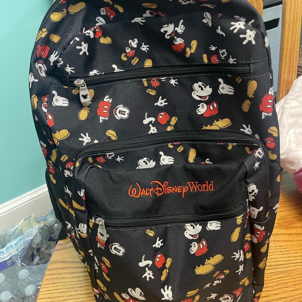 Disney Black and Red Mickey Mouse Backpack